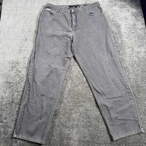 Calvin Klein Easy Fit 5 Pocket Jeans Men's Size 40 Ash Gray Cotton Casual Pants